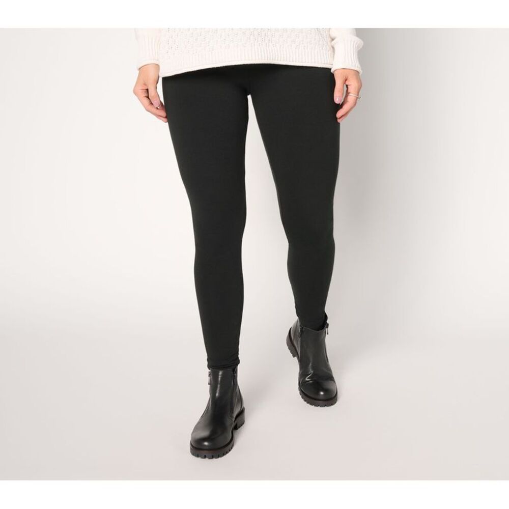 Fashion Women's Petite Pants 2XP Knit Pull On Legging Black
